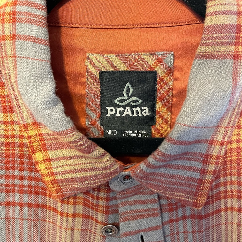 Prana Button Up Flannel Shirts (2)